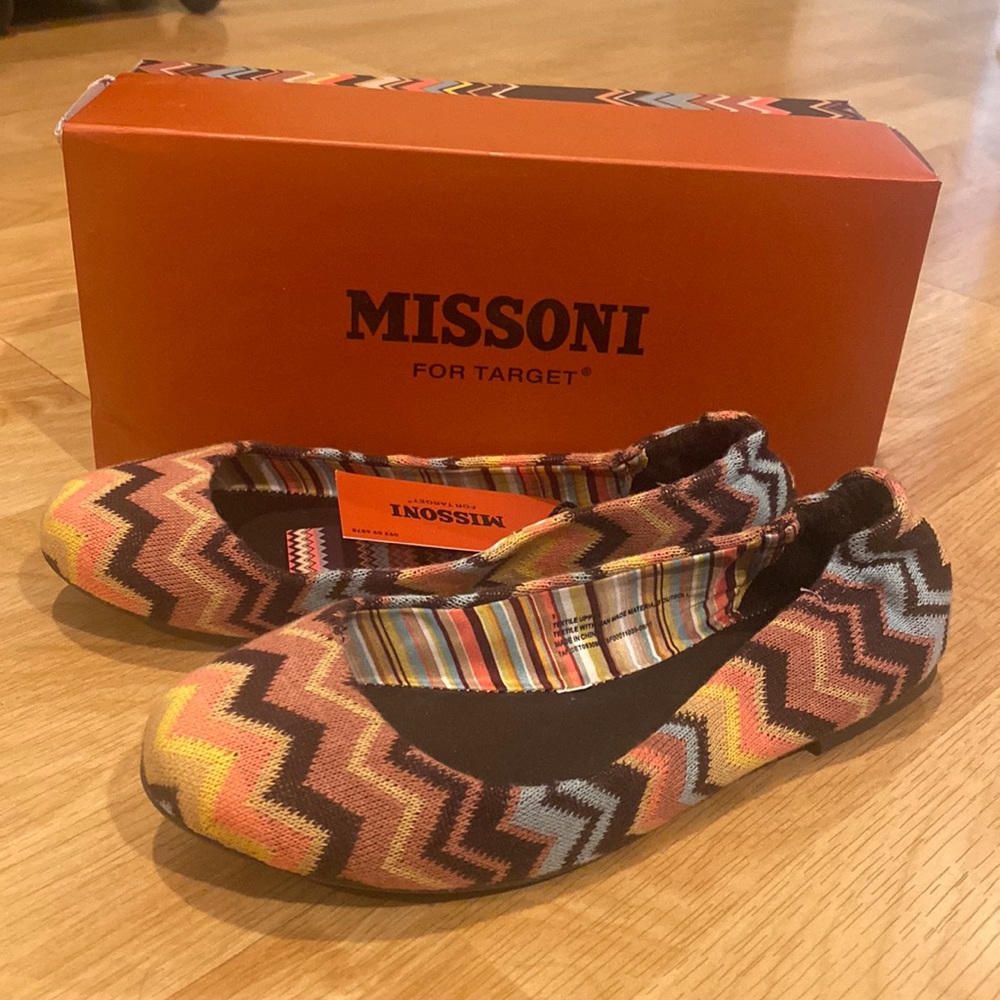 NWT kids size 3 ballet flats by Missoni for Target